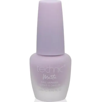 Přípravek na nehty Technic Cosmetics Matte Nail Varnish dlouhotrvající lak na nehty s matným efektem odstín Lavender 12 ml