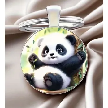 Přívěsek na klíče panda