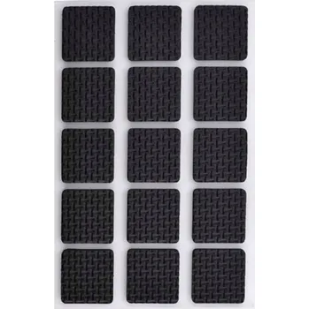 Podložka pod nábytek FILCOVÉ PĚNOVÉ PODLOŽKY POD NÁBYTEK SAMOLEPICÍ ČTVEREC 15 ks