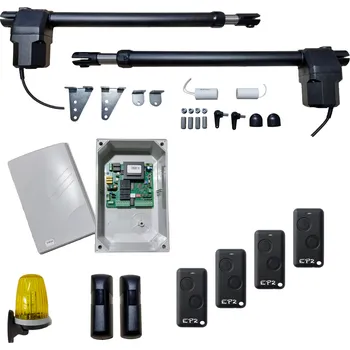 EP WING 4000 KIT R320 - POHONY KŘÍDLOVÝCH BRAN DO PRŮJEZDU 8M, FOTOBUŇKY, 4X DÁLKOVÝ OVLADAČ, MAJÁK