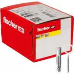 FISCHER Univerzální hmoždinka UX 8x50 OH N s vrutem a okem bílá - 25 Ks