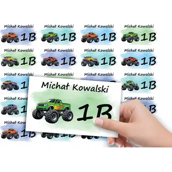 samolepka SAMOLEPKY NA SEŠIT 20 KS - AUTA MONSTER TRUCK