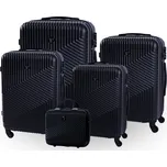 Cestovní kufr BERTOO Milano - černý set 5v1