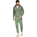 Tepláková souprava zelená mikina na zip s kapucí a joggerem V3 Z119 L