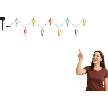 Venkovní osvětlení Solární LED světla Mini balónky na zahradu SOLAR 36139-9 Globo