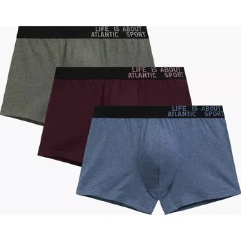 Boxerky Atlantic PÁNSKÉ BOXERKY 3MH-226 Barva: zielony/bordowy/niebieski, Velikost: XXL