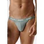 3 PACK slipy Atlantic 3MP-1576/26 - střih tanga Zeleno-tmavěmodrá S