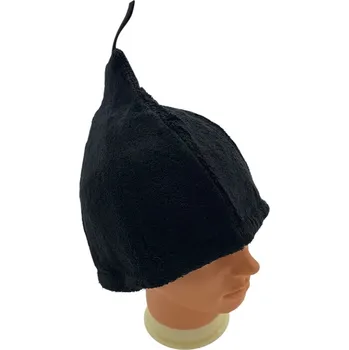 EVEI Klobouk do sauny bavlněný černý