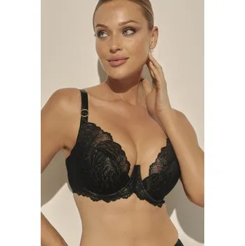 Podprsenka KINGA SEMI SOFT LUNA BIG BRA BC-1098 BLACK Barva: černá, Velikost: 65G