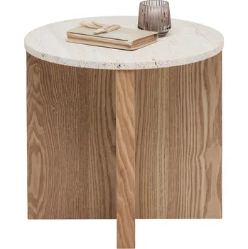 Konferenční stolek Odkládací stolek Matera 40 cm, přírodní barvy, 39 cm