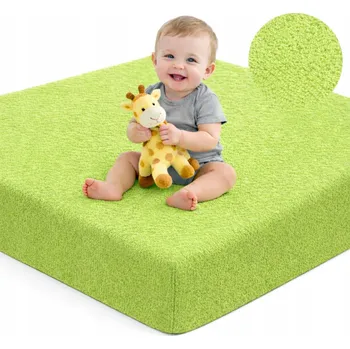 Prostěradlo Froté Prostěradlo 60x120 s Gumou na Matrace Dětské Bavlněné Barvy