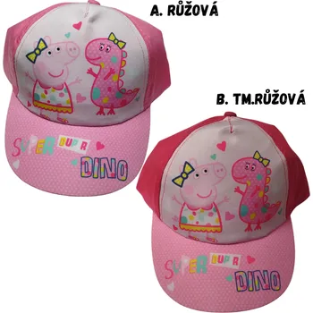 Čepice Dívčí kšiltovka Peppa Pig Disney 0349