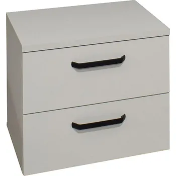 Noční stolek Noční stolek Klipp šedý, šedá, 50 cm, 50 cm, 35 cm