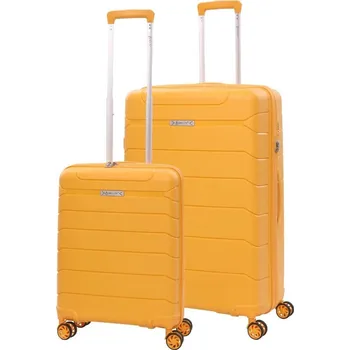 Sada cestovních kufrů AEROLITE T-155 2 ks - žlutá