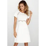 Dámská viskózová noční košilka Fabia ecru S - Dárková krabička