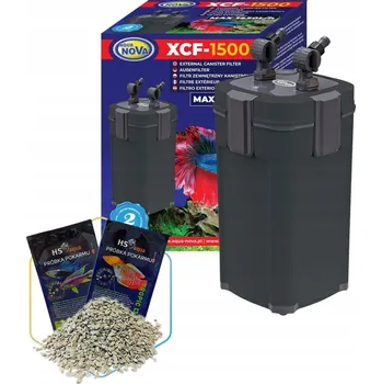 Akvarijní technika Aqua Nova XCF-1500 Vnější akvarijní filtr, kanystrový, pro akvárium 300l