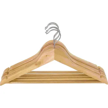 Věšák Sada šatních ramínek Kathrin -Ext-, přírodní barvy