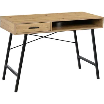 Psací stůl Psací stůl Scott, černá, dub artisan, 76 cm, 48 cm, 110 cm