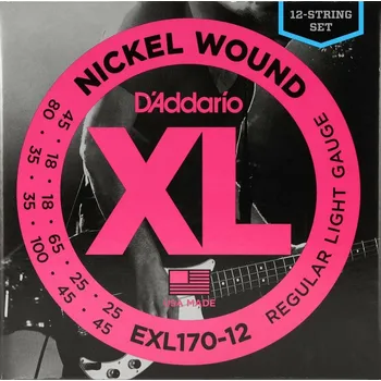 Struna pro kytaru a smyčcový nástroj D'Addario EXL170-12 Struny pro baskytaru