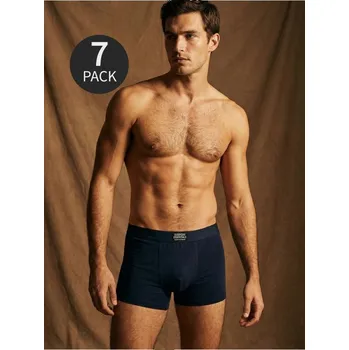 Pánské spodní prádlo Sinsay - Bavlněné boxerky 7 pack - námořnická modrá - 207GW-59X - 207GW-59X-S