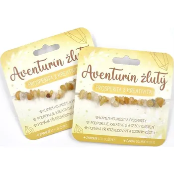 Náramek Nekupto Náramek s polodrahokamy Aventurín žlutý