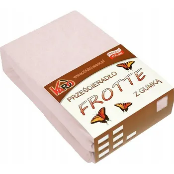 Prostěradlo Froté prostěradlo s gumou 160x200 Pudrové