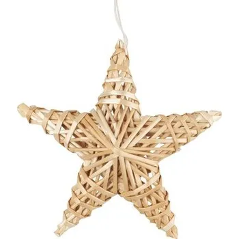 Vánoční dekorace Hvězda slaměná na zavěšení 20 cm (cs, Anděl Přerov s.r.o.)
