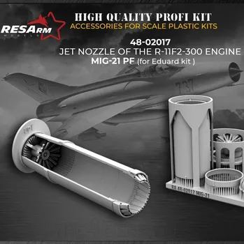 Plastikový model 1/48 MiG-21PF jet nozzles (EDU)