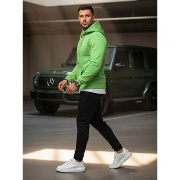 Buďchlap Pohodlná zeleno-černá tepláková souprava