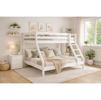 Postel Posteľ Mike bílá + matrace Optimal Comfort + rošty ZADARMO