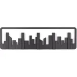 Umbra, Ramínko na šaty Skyline černé - Formadore