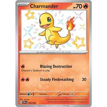 Sběratelská karetní hra Charmander 109/091 - Paldean Fates