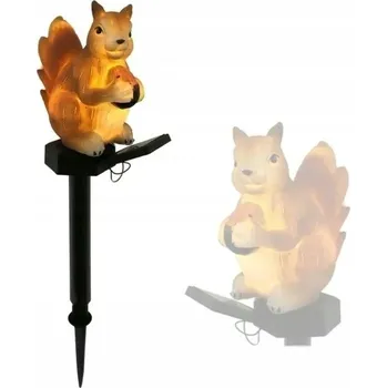 Venkovní osvětlení Solární Zahradní Lampa LED Veverka se soumrakovým senzorem