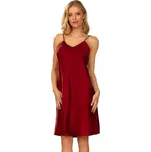 Saténová košilka Amina bordó L