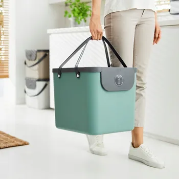 Odpadkový koš Odpadkový koš plastový Rotho 40l zelený