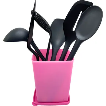 Sada Optimum + stojan | 6 ks Tupperware Barva: Růžová