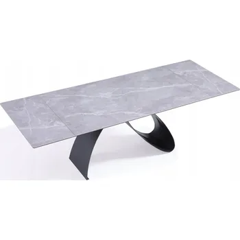 Jídelní stůl Rozkládací obdélníkový jídelní stůl keramický 160(240)x90cm Camogli Šedý