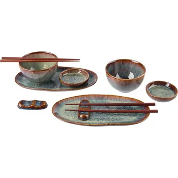 Talíř Jídelní souprava na sushi Tokyo, hnědá