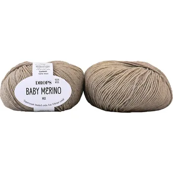 Příze Drops Baby Merino 57 šedobéžová