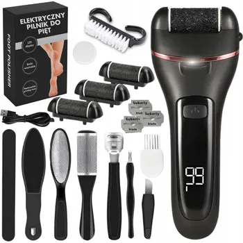 ELEKTRICKÝ PILNÍK CHODIDLA, NA NOHY PATY, PEMZA, AKUMULATOROVÁ BRUSKA SADA 15 V 1
