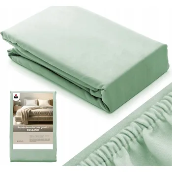 Prostěradlo Prostěradlo 160x210 klasické BAVLNĚNÝ SATÉN Bolzano MINT