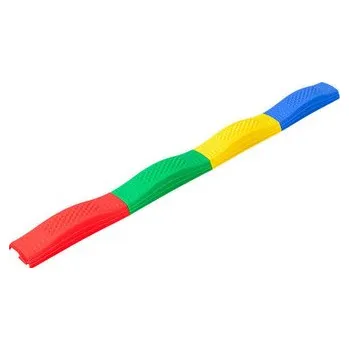 Dětské hřiště Balanční dráha VLNKY – rovná, sada 4 dílů, protiskluzná,