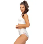 Donna DÁMSKÉ KALHOTKY S VYSOKÝM PASEM 238 Barva: Bílá, Velikost: L