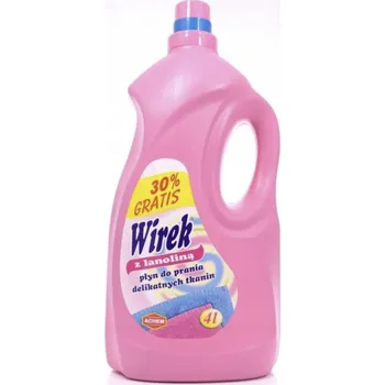 Prací gel Tekutý prací prostředek Wirek na jemné tkaniny s lanolinem, 4 l