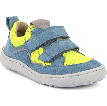 Chlapecká zimní obuv Froddo Celoroční barefoot Baze G3130271-21 Jeans modrá/zelená Velikost: 24