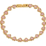 ELENYS Valena Pink – pozlacený náramek 18K žluté zlato