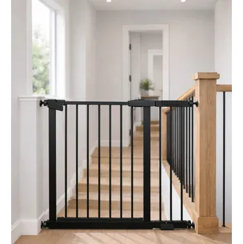 Dětsný nábytek Zábrana Pupyhou 90-97 cm - dveře/schody / černá