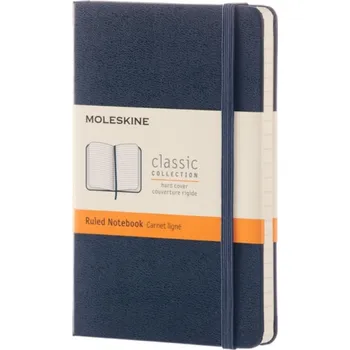 Zápisník Moleskine - tvrdé desky, S, linkovaný - modrý