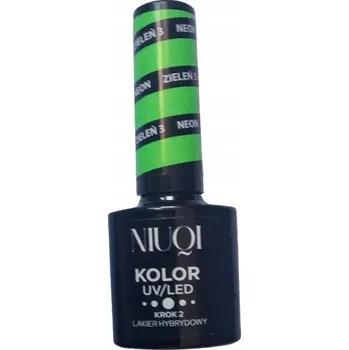 Lak na nehty NIUQI HYBRIDNÍ LAK UV/LED neon zeleň 3