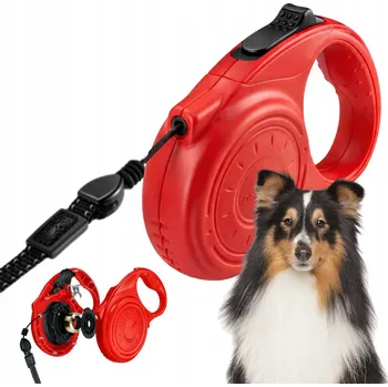 Vodítko pro psa VODÍTKO PRO PSA automatické LANKO navíjecí s aretací 4m do 20kg DOGNESS vel. M